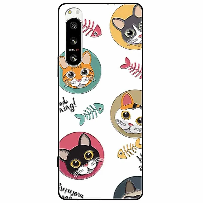 Cute 3D Embossed Relief Soft Silicone Back Cover with Cartoon Design