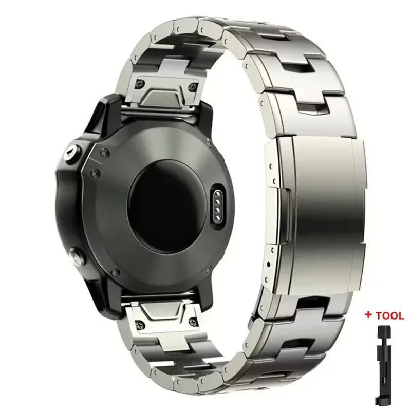 Premium Titanium Quickfit Watch Strap - 26mm/22mm Metal Release Band