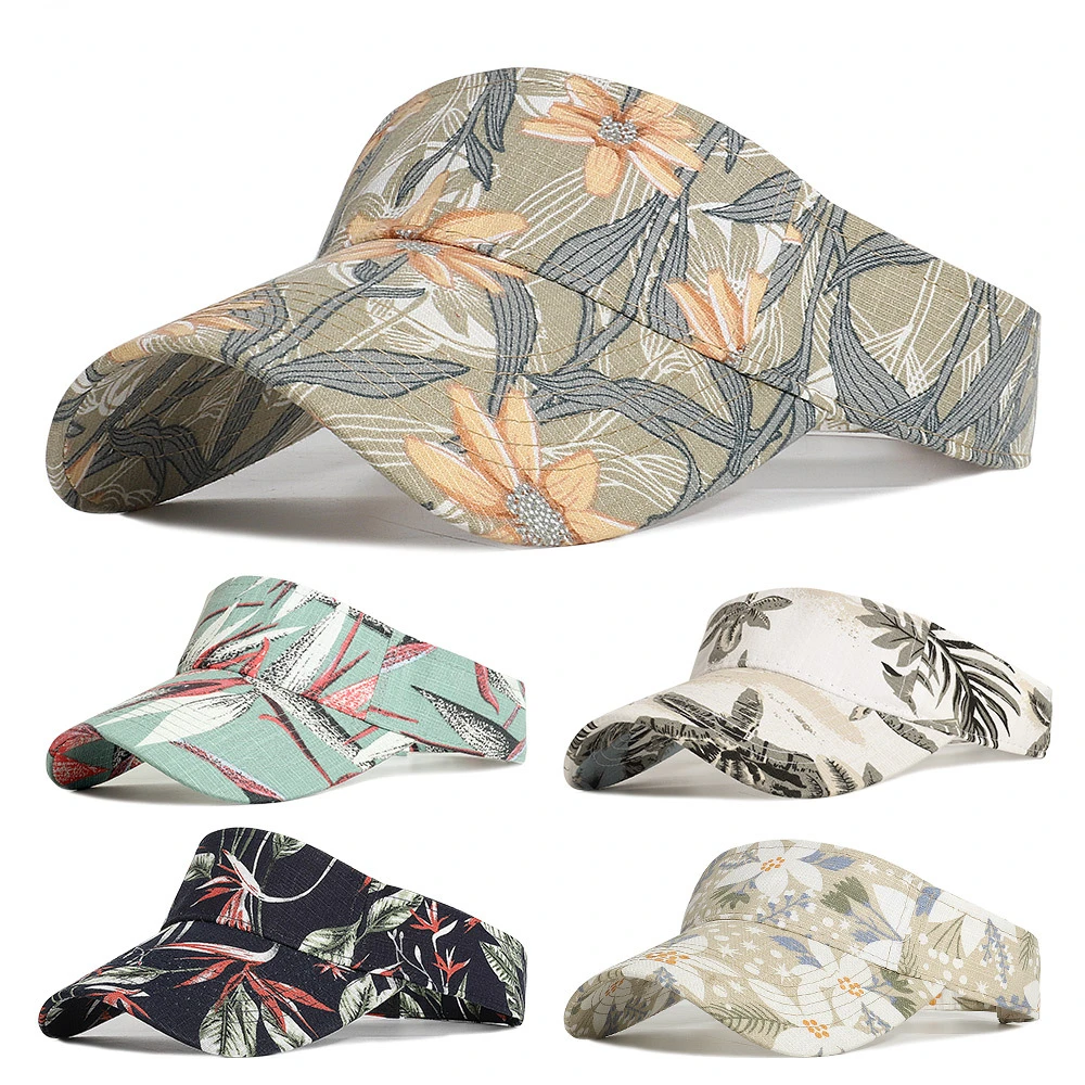 

Lightweight Empty Top Hat Print Baseball Cap UV Protection Cap Outdoor Sun Hat Running Hat Snapback Hat Visors Golf Cap