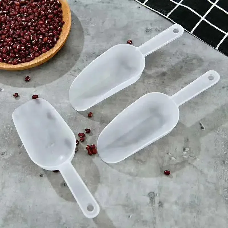 Mini Plastic Ice Shovel Transparent Small Shovel Flour Food Candy Ice Cream Spoon Measuring Spoons Shovels 1/3PCS Kitchen Tools ice cream scoop,ice shovel