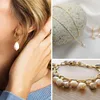 White Baroque Irregular Natural Freshwater Pearl Pendant DIY Accessories for Women 3
