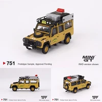 MINIGT In Stock 1:64 Defender 110 90 1989 Japan Diecast Diorama Model Collection Toys 2
