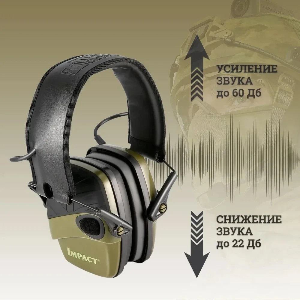 Electronic Shooting earmuffs Tactical headset Ear Protection Anti-noise Ear muff for Hunting Defender Sound Amplification