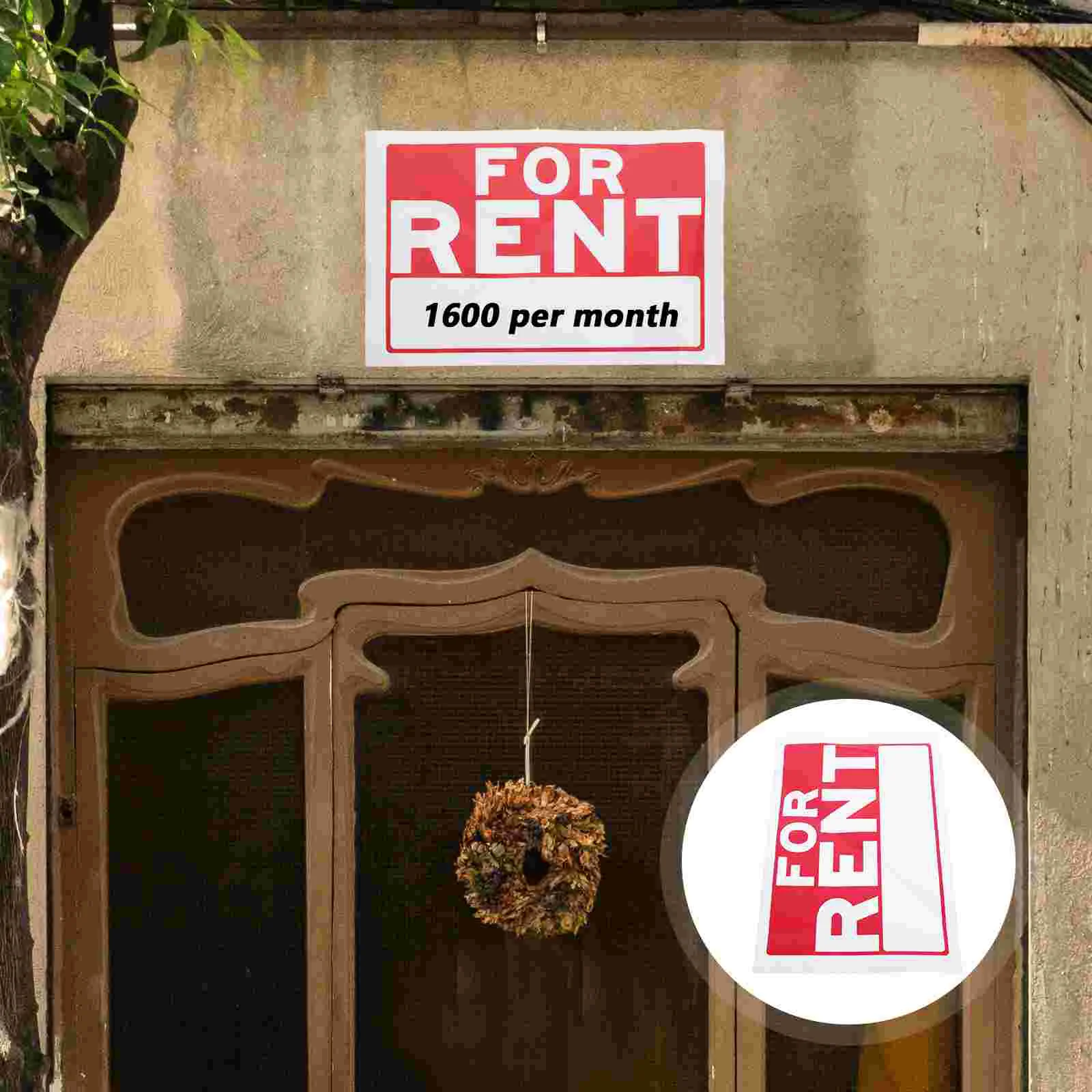 

1 Sheet Practical Apartment For Rent Sign Car For Rent Decal For Rent Sticker