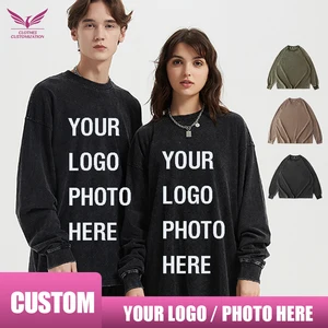 Custom Long Sleeve 100% cotton original T-shirt print design  Personality Customization Brand Quality Tshirt