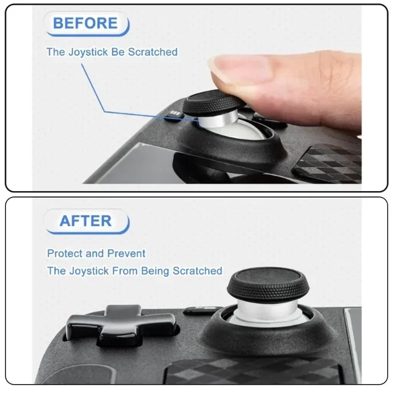Anti-scratch Protection Ring Invisible Elastic Rubber Joystick Protectors for Steam Deck/PS5/PS4/Rog Ally Controller Accessories