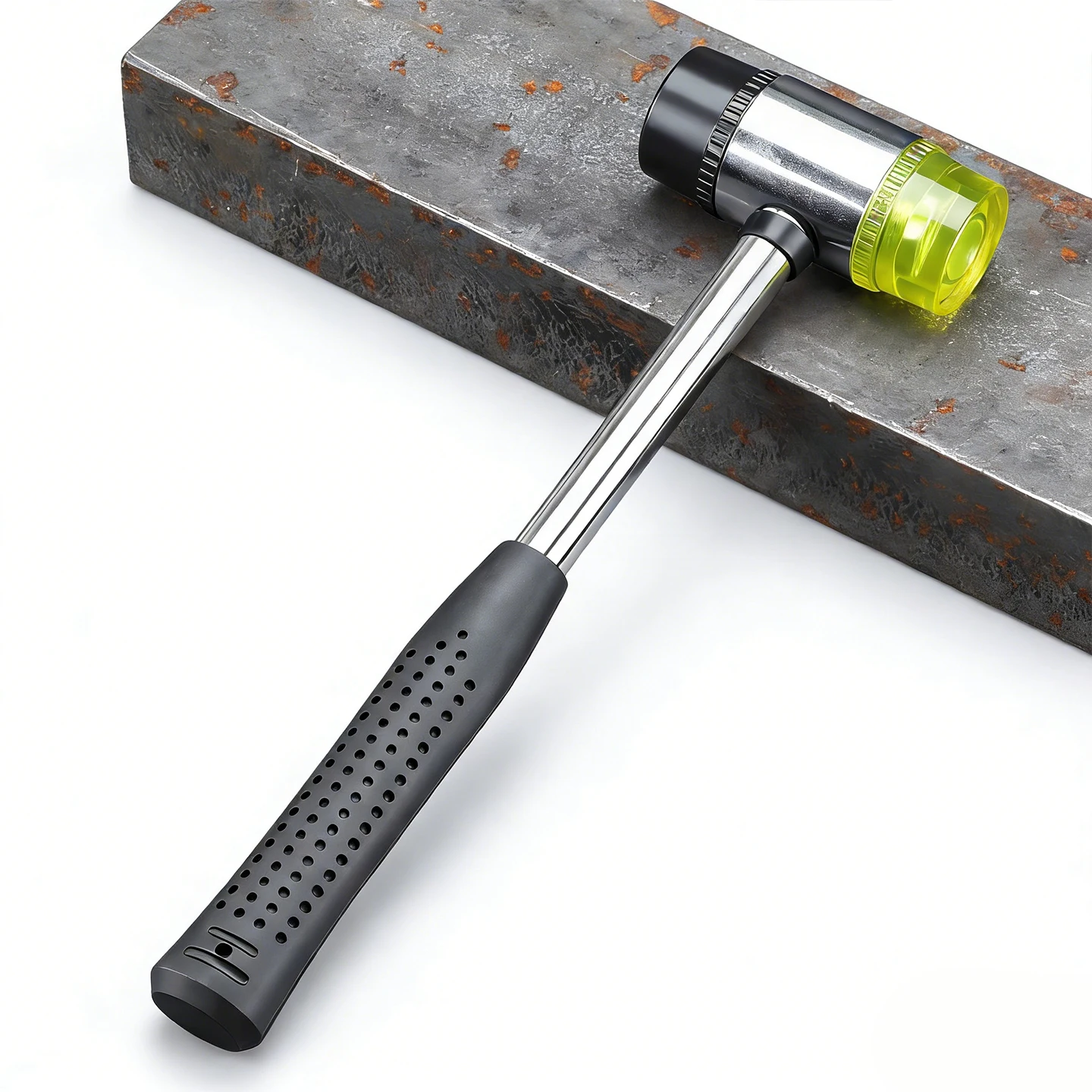Doppelseitiger Weichgummihammer 25mm 30mm 35mm 40mm 45mm Multifunktionaler Glas- und Fensterstreifenhammer mit Nylonkopf und Gummikopf – Detail 4