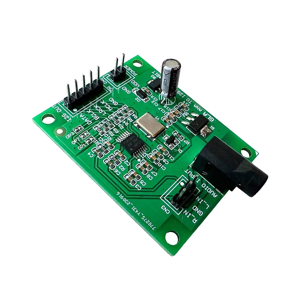 PCM1808 Signal 3.5mm Stereo Analog Audio Signal ADC To I2S Signal ...