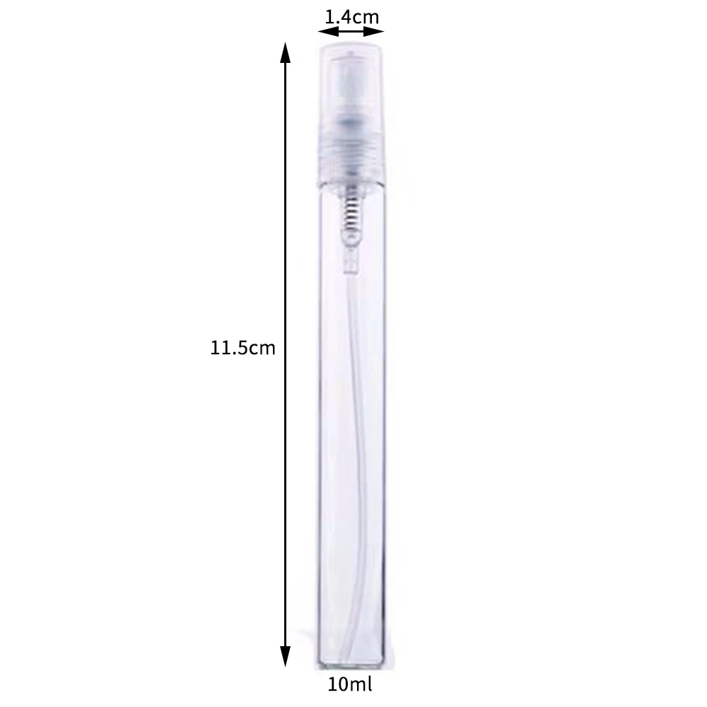 3/5/10ml 1pc Empty Glass Perfume Bottle Atomizer Portable Travel Mini Cosmetics Refillable Bottle Perfume Spray Bottle