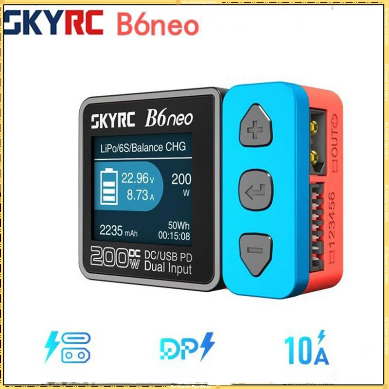 

SKYRC B6neo Smart Charger High Power DC/PD Dual Input 10A Charging Current