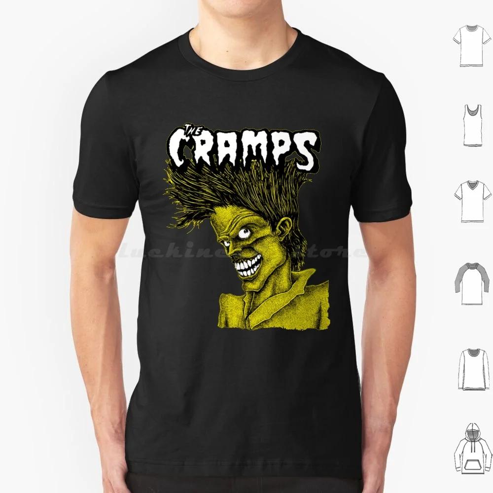Bad Music For Bad People T Shirt Big Size 100% Cotone Tour I Crampi Cover The Crystals Album The Crystals Logo The Crystals The