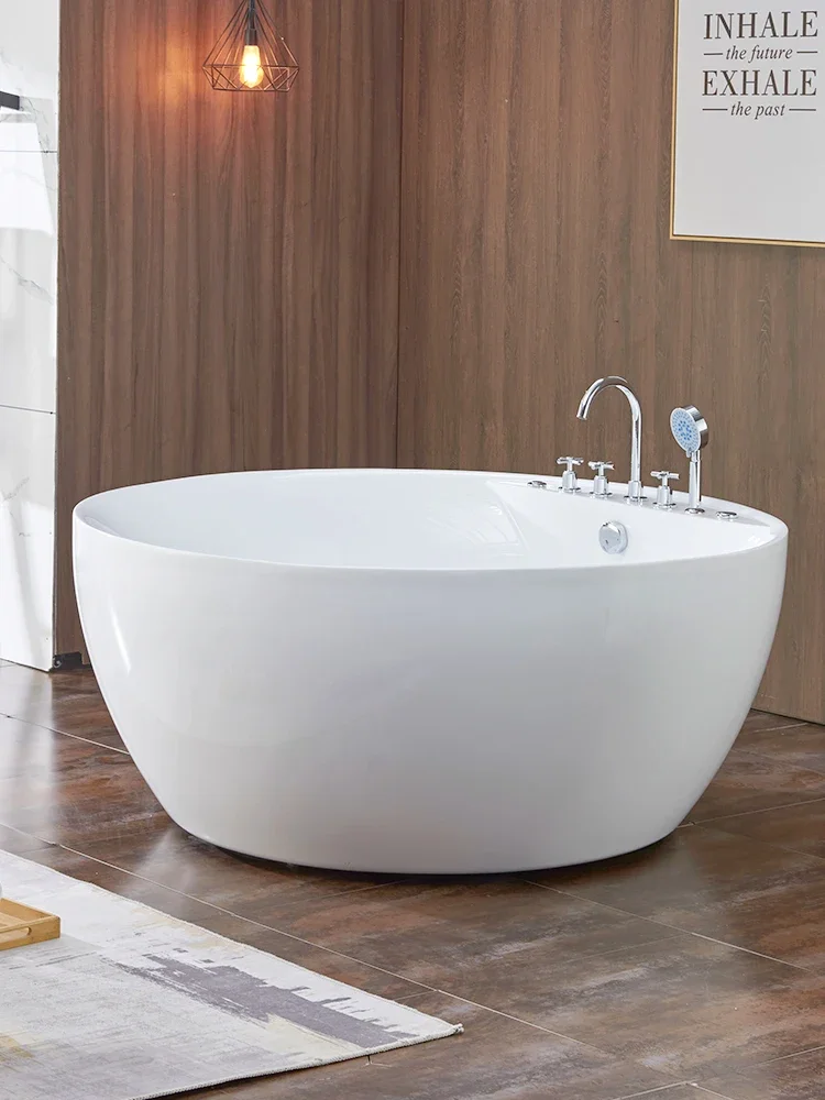 Circular Bathtub Hotel Homestay Adult Family Couple Double Japanese Massage 1.8m large bathtub heated by constant temperature