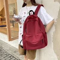 Black Grey White Red Versatile Backpack High Quality Large Capacity Waterproof Travel Bag Washable Nylon Computer Bag Unisex 3