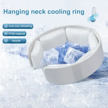 Anello refrigerante per il collo riutilizzabile, anelli rinfrescanti estivi, anello ghiacciato indossabile per il collo, per il lavoro all'aperto