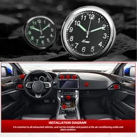 Horloge de voiture Shoous Automobiles Internal Stick-On, Mini montre numérique, Mécaniques, Horloges à quartz, Ornement automatique, Accessoires de voiture 6