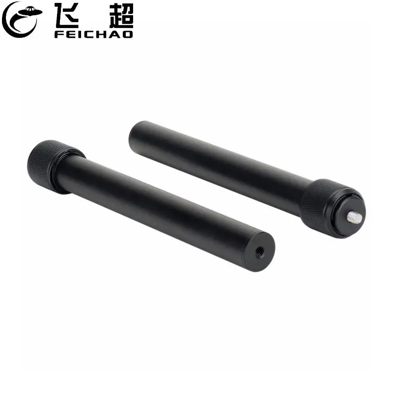 Metal Handheld Tripod Mount Monopod 2-section Extension Rod with 1/4-20 Thread for DSLR Camera Gimbal Stabilizer Phone Holder