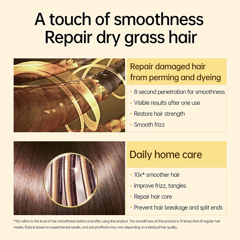 5 Seconds Magical Hair Mask Pro Keratin Treatment Collagen Smoothing Shiny Hair Repair Damage Frizz Oil Control Care Cream hair mask