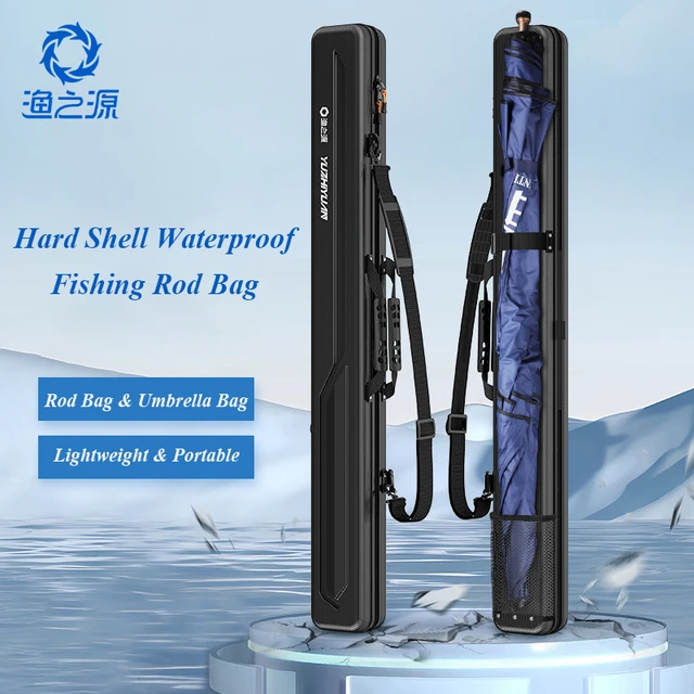 130CM Hard Shell Fishing Rod Bag PC+ABS Hardening Fishing Gear Case 8  Layers Thicken Waterproof Sea Pole Bag High Capacity Case - AliExpress