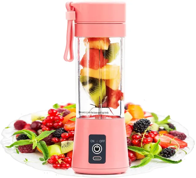 Portable Blender Bottle Mixer Mobile Smoothie Maker Faster Exprimidora De  Jugo Entsafter Silicone Straw mixeur portable - AliExpress