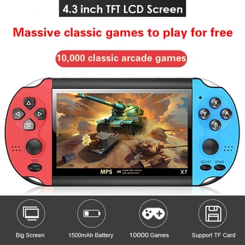Consola de videojuegos Retro portátil para videojuegos, Mini juegos recreativos portátiles para videojuegos de bolsillo familiar 1