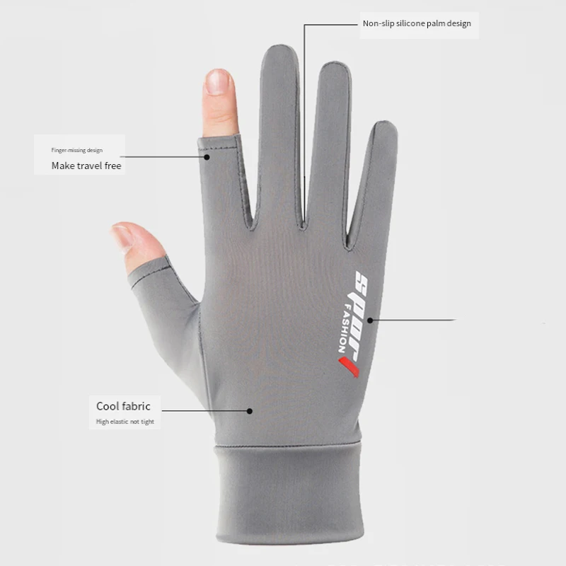 1Pair Fishing Gloves 2 Finger Flip Waterproof Windproof Photograph Men Women Gloves Velvet Warm Protection Fish Angling