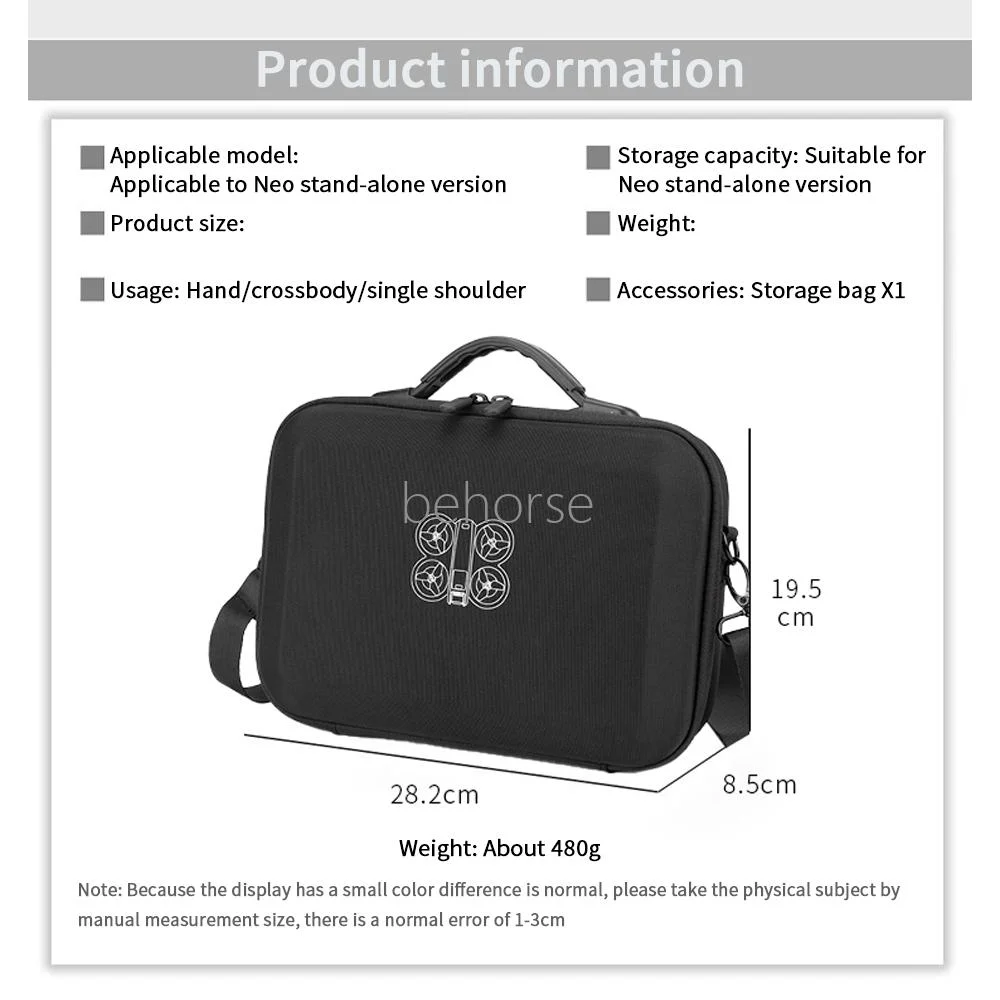 Carrying Case For DJI Neo Waterproof Portable Storage Bag Drone Remote Control Protection Box For DJI Neo Drone Accessories