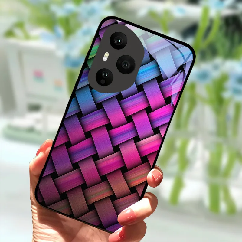 Luxurious Tempered Glass Anti-Fall Shockproof Phone Case - Premium Back Cover