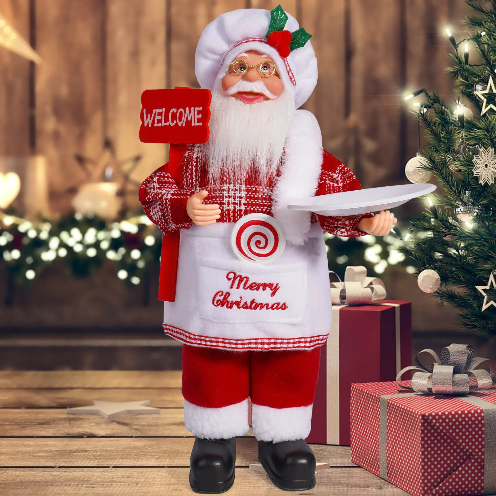 thumbnail image 1 of Santa Claus Doll Children Xmas Gift Christmas Tree Decorations 2024 Navidad Home Wedding Party Supplies Xmas Ornaments, 1 of 5