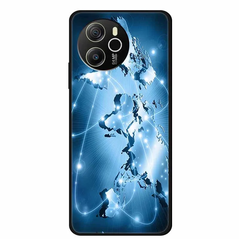 Black Silicone Soft Back Protective Case Cover