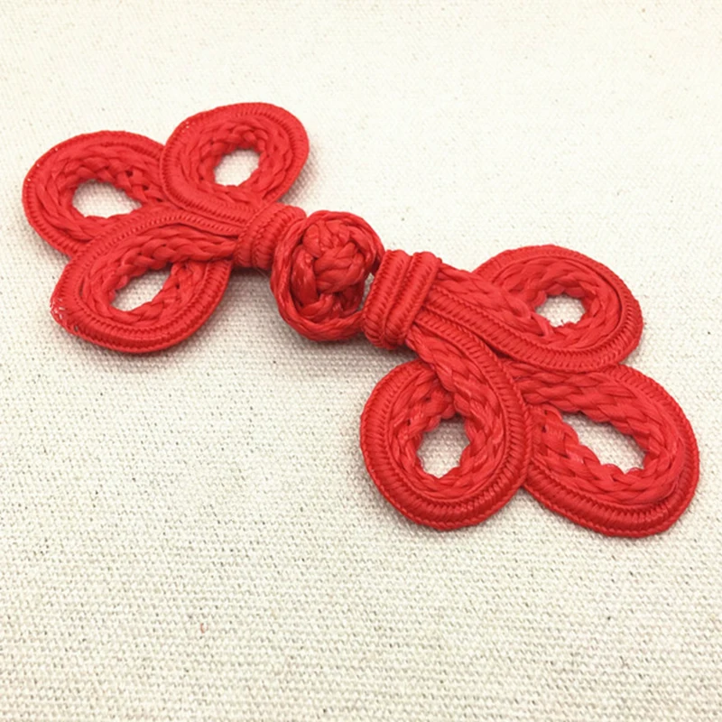 10 Piece Handmade Beaded Chinese Frog Closures Buttons Knot Fastener for Cheongsam Tang Suit Traditional Handcraft Decor Buttons 3