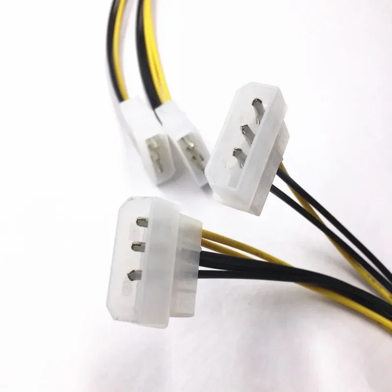 Power cable power cable extension 18cm 8Pin To Dual 4Pin Video Card Y Shape 8 Pin PCI Express To Dual 4 Pin Molex Graphics Card