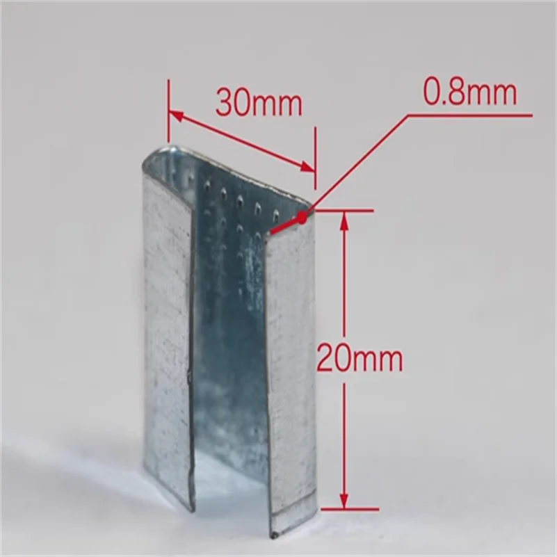 Strapping Machine Wrapping Machines Parts Iron Sheet Steel Belt Buckle Plastic Steel Belt PET Packaging Buckle 1608 1910 CLAMP