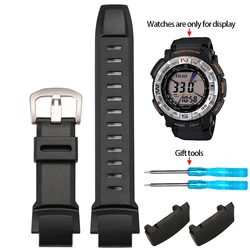 Waterproof Rubber Silicone Watch Strap for Outdoor Adventure Watches (Black - catch - S)