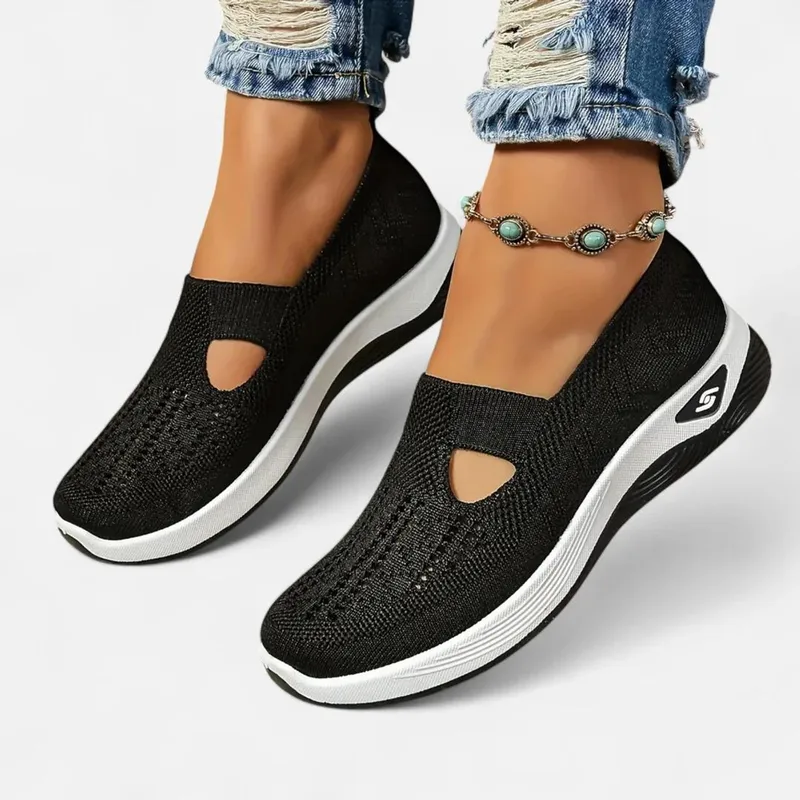 Breathable Mesh Flats Shoes Comfortable Slip