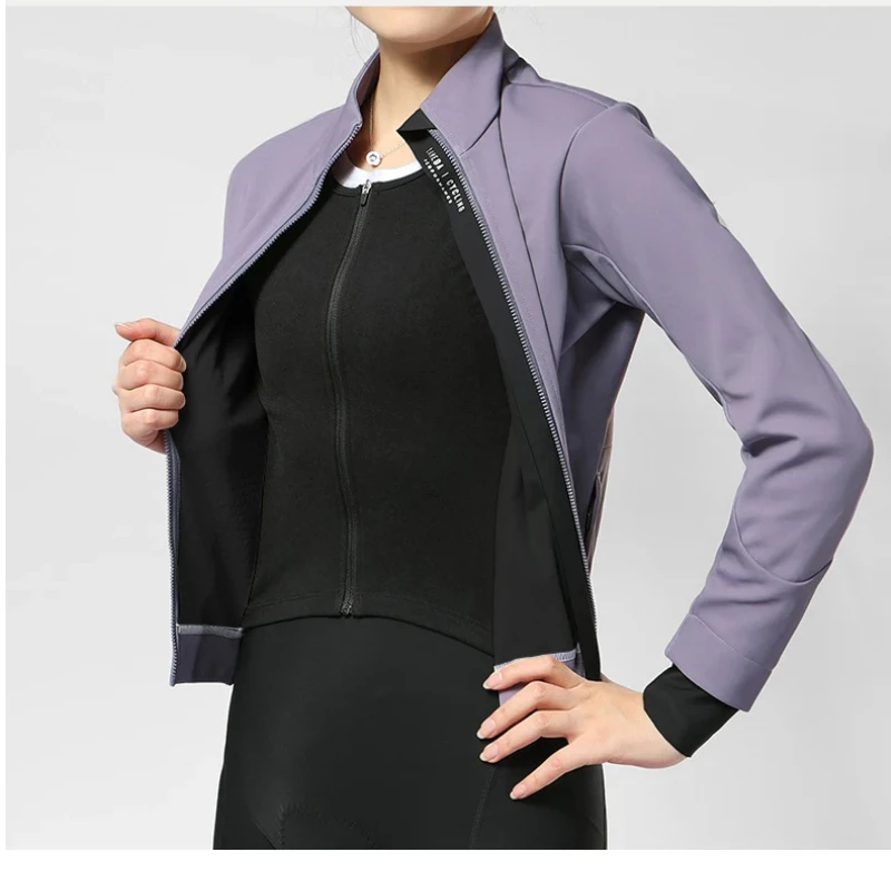 LAMEDA Women's Cycling Jacket Thermal Fleece Long Sleeve Cycling Clothing For Road Mountain Biking Perfect Bicycle Enthusiasts