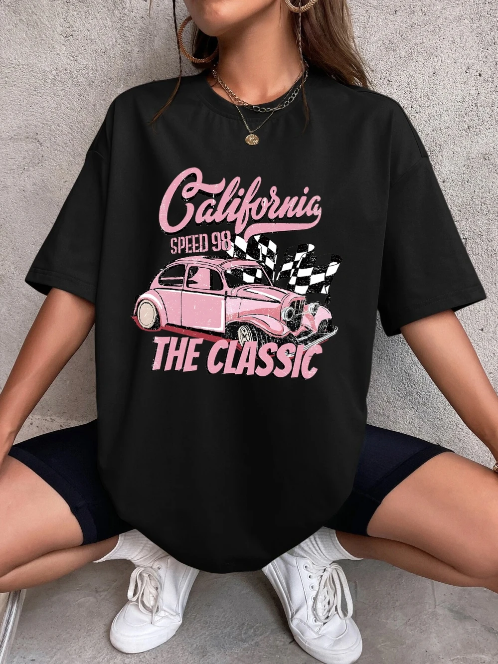 California Speed 98 The Classic Cotton T-Shirts Harajuku