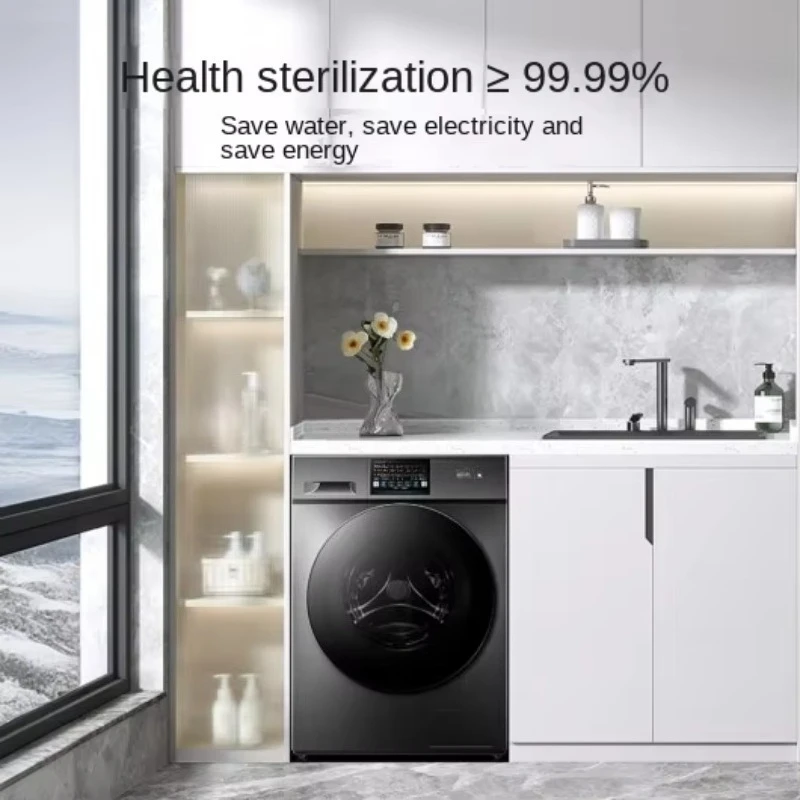 Fully Automatic 10kg Front-Load Washing Machine Intelligent Frequency Conversion Electric Plastic Design 5