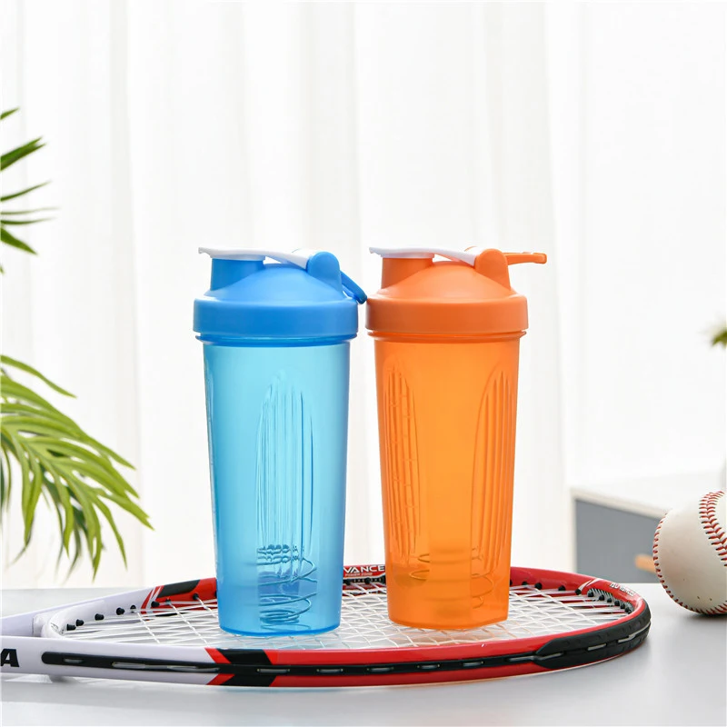 600ml Portable Protein Powder Shaker Bottle Leak Proof Water Bottle For Gym Fitness Training Sport Shaker Mixing Cup With Scale