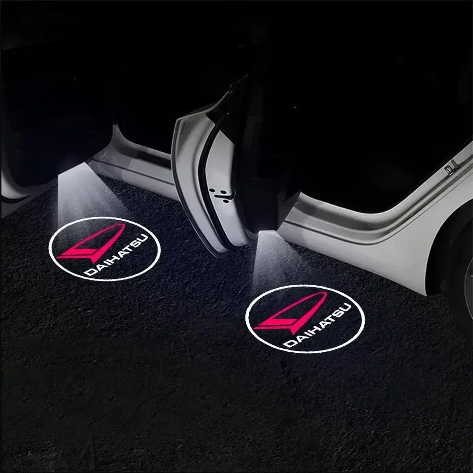 Led Car Door Welcome Lights Ghost Shadow Projector Logo Lamp Per Daihatsu Terios Mira Copen Charade Rocky Yrv Feroza Accessori