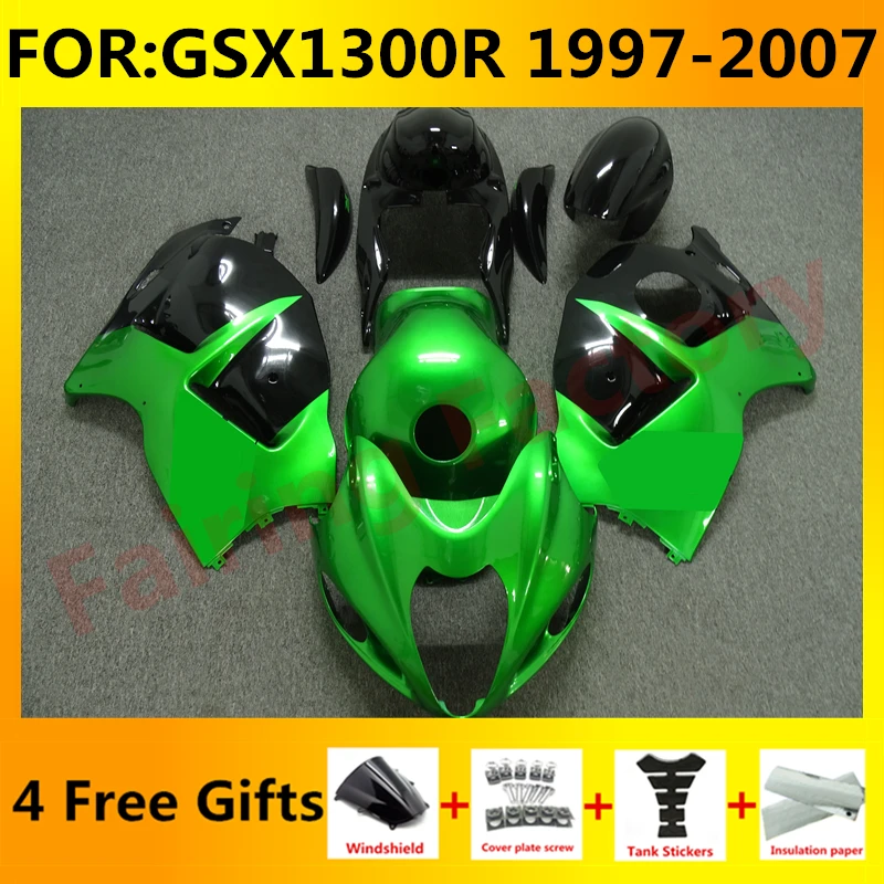 

Motorcycle Fairings for GSXR1300 1997 1998 2007 2006 2005 2004 GSX1300R GSXR 1300 2003 2002 2000 2001 Fairing set green black