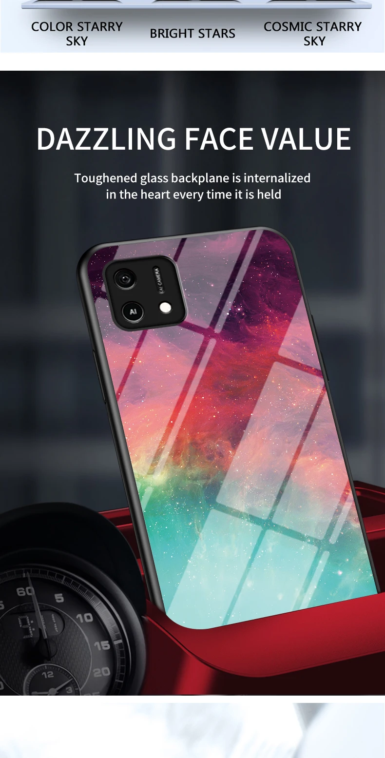 Custodia telefono in vetro temperato a specchio per oppo_voghion.com
