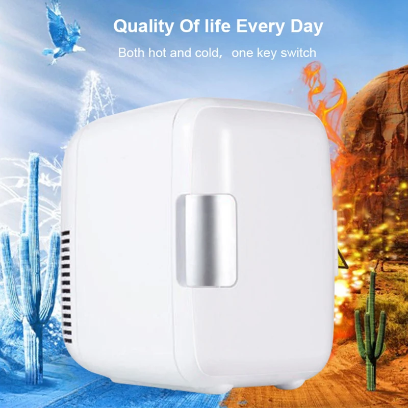 Portable Refrigerator Compact Multifunction Mini Beauty Face Cosmetics Refrigerators Drink Cooler Warmer Fridge for Home Car