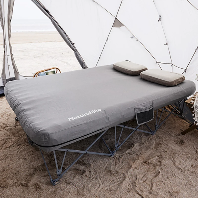 Lit de camping pliable et portable pour adultes, lit de couchage,  extérieur, camping, pique-nique, voyage, ABOOKS, supportant 150kg -  AliExpress