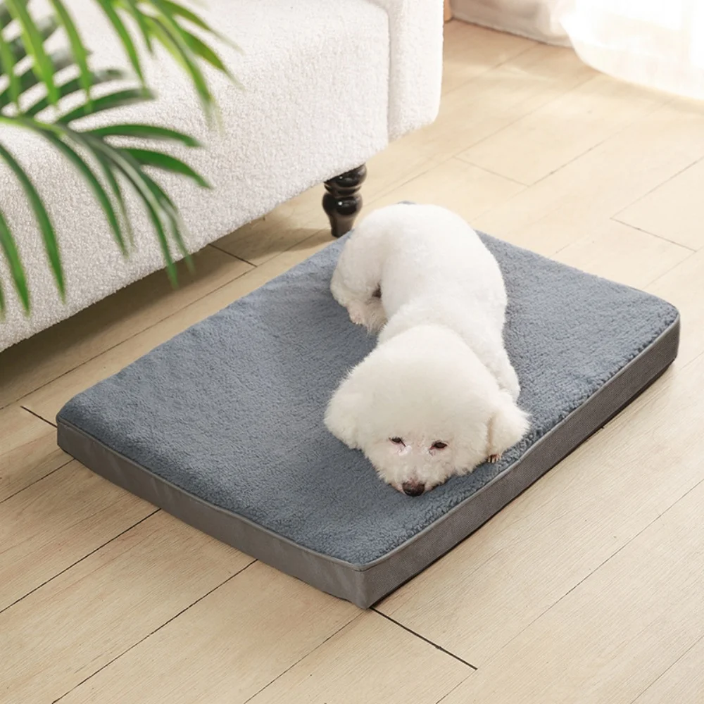 Dog Bed Mat with Zipper Remolvable Pet Mattress for Dog Sleeping Mat Washable Mattress Pet Pad Cushion for Small Medium