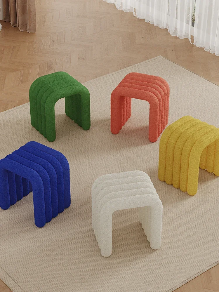 

Bedroom Dressing Stool Living Room Low Stool Shop Window Children's Photography Props Makeup Chairs Shoes Stools