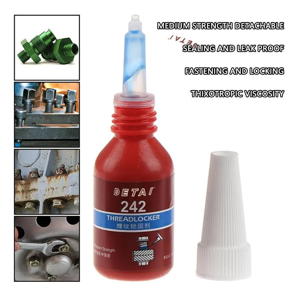 10ml Threadlocker  242 Screw Glue Thread Locking Agent Anaerobic Glue Glue Screw Lock Anaerobic Adhesive