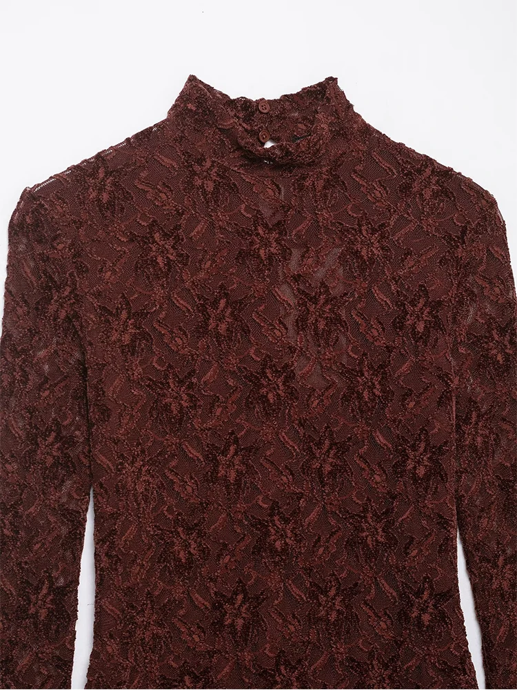 Chic Elegant Lace Evening Party Dresses For Women Soft Touch Slim Short Dress Woman Long Sleeve Mini Dress 2025 New Fashion