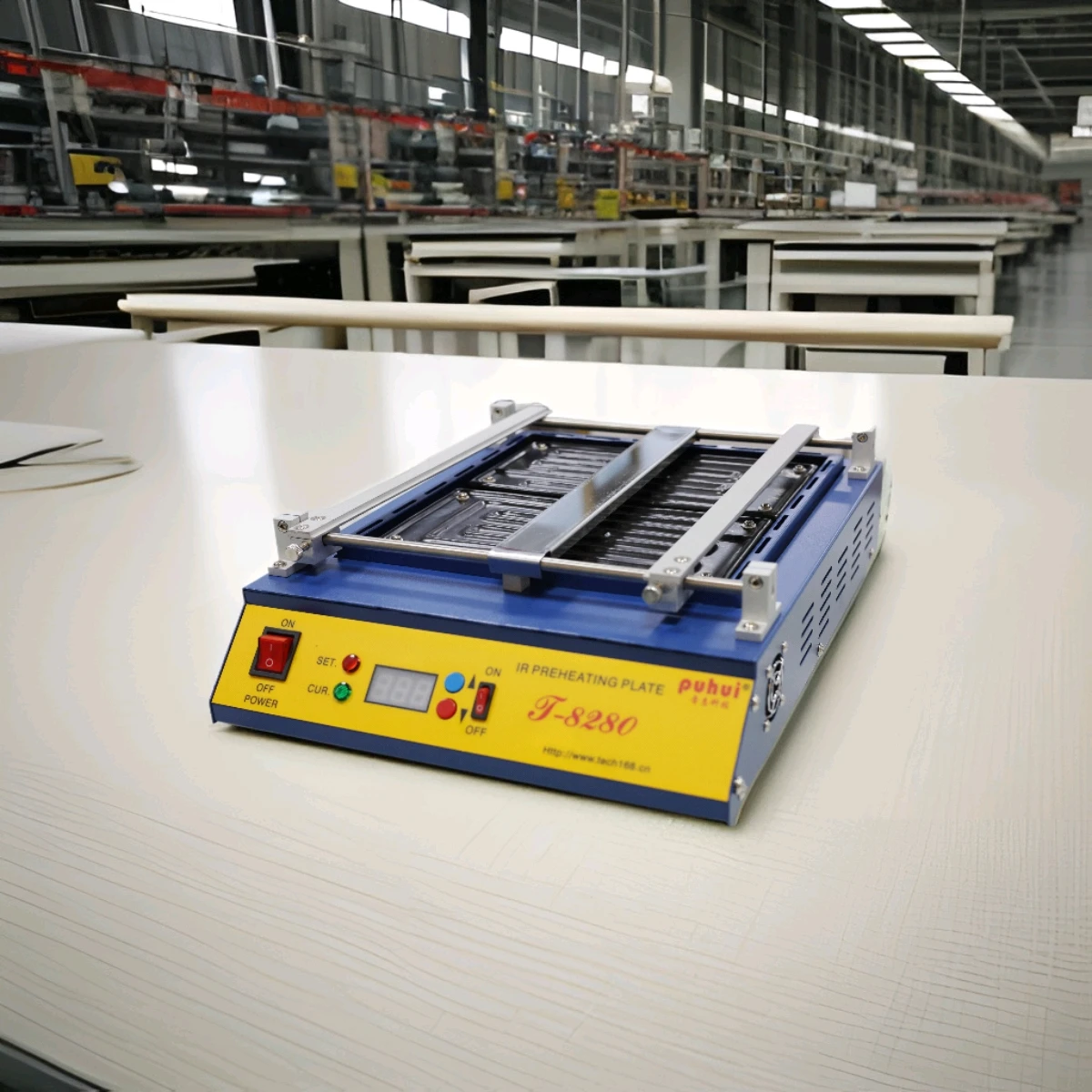 220V Puhui T8280 PCB Preheater IR Preheating Plate T-8280 IR-Preheating Oven 0-450degree Celsius Solder Repair 2