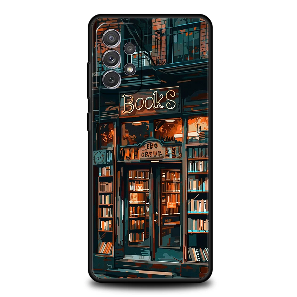 Read Books Illustration Silicone Phone Case