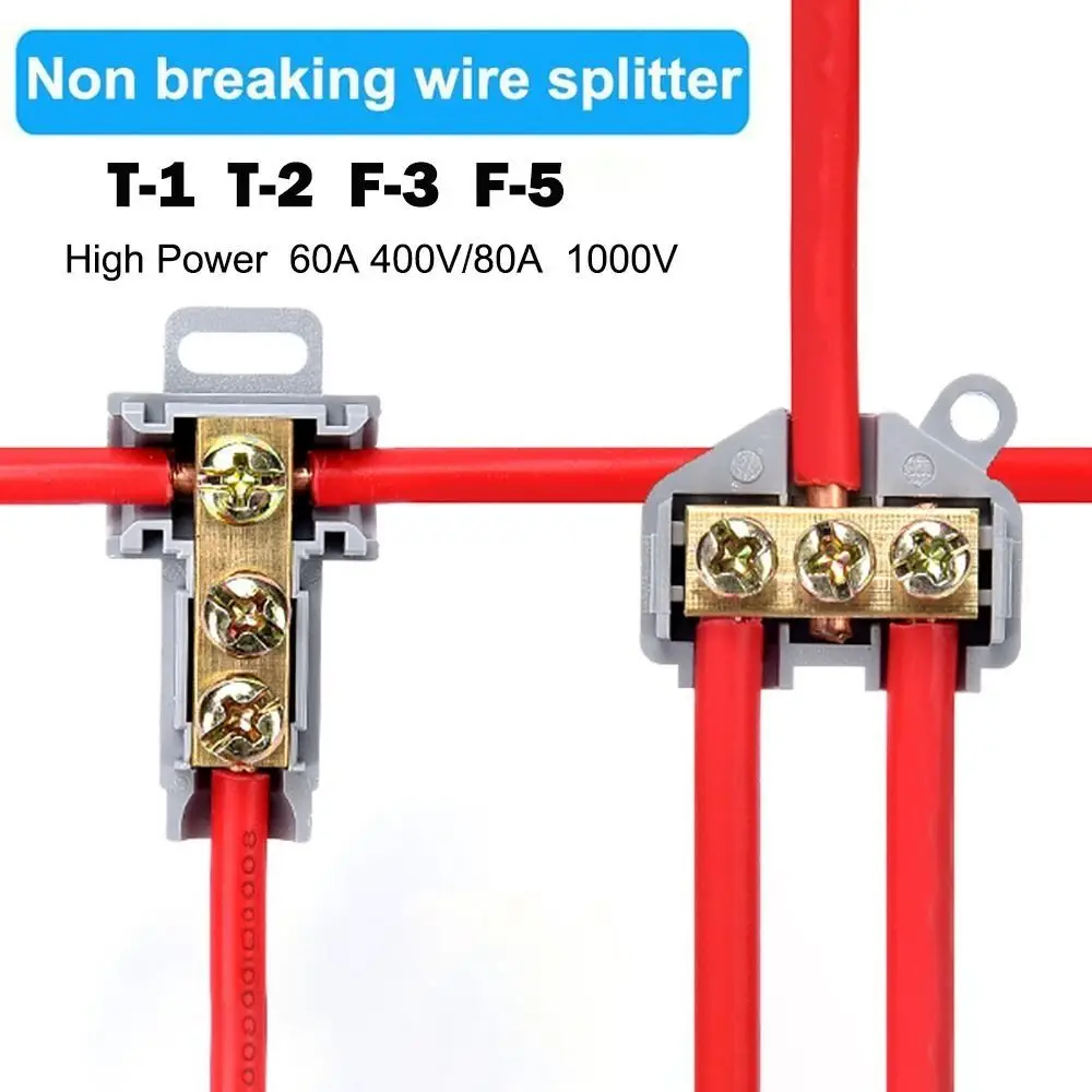 High Power Electrical Connector Brass Quick Terminal Block